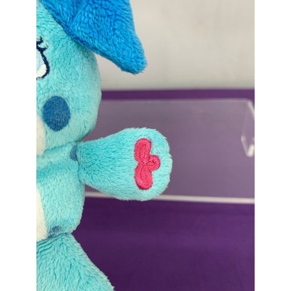 Flawed Wuggle Pets 6” Keychain Blue Puppy Pouch Zippered back Tab Lost 2011 - Picture 10 of 12